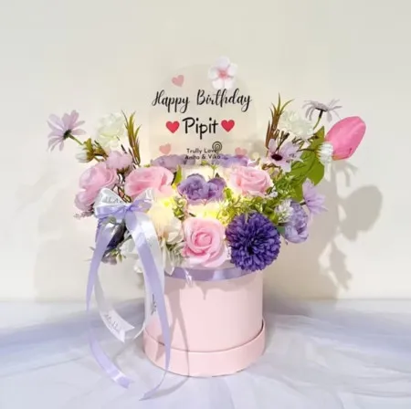 Bloom Box Akrilik Ucapan Ulang Tahun Padang Panjang